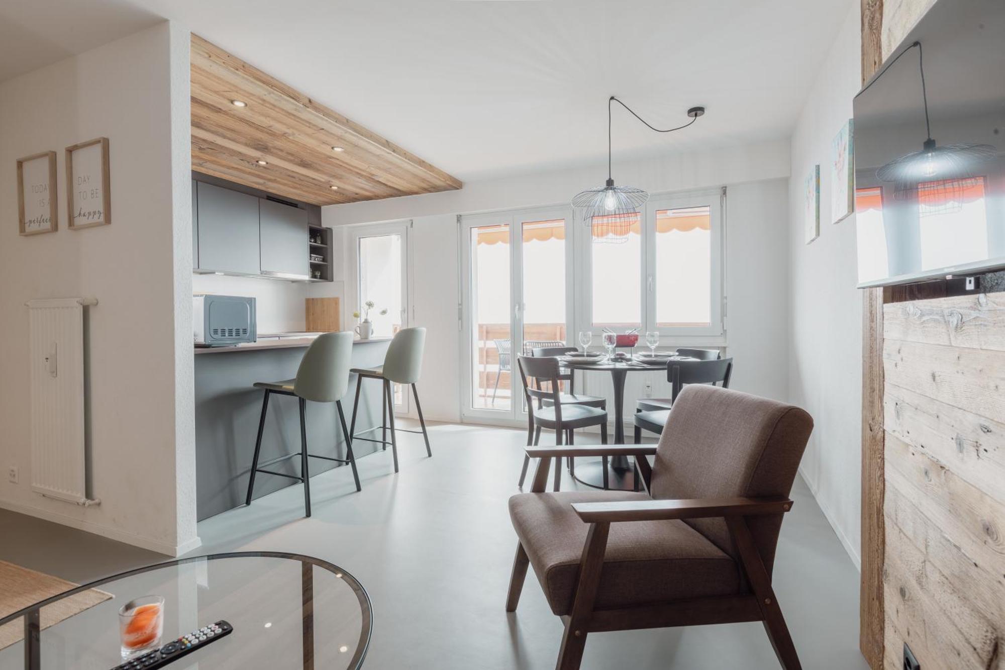 Magnifique Appartement Proche Du Centre Crans-Montana Extérieur photo